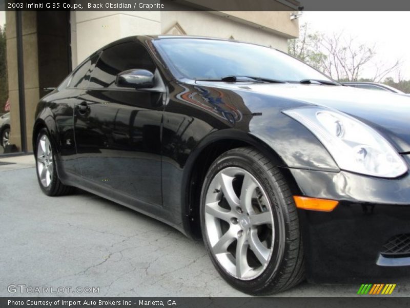 Black Obsidian / Graphite 2003 Infiniti G 35 Coupe