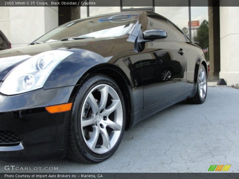 Black Obsidian / Graphite 2003 Infiniti G 35 Coupe