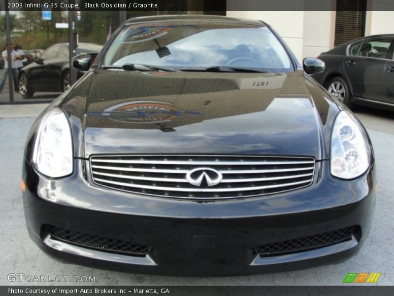 Black Obsidian / Graphite 2003 Infiniti G 35 Coupe