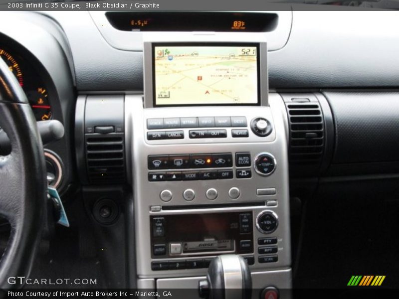 Black Obsidian / Graphite 2003 Infiniti G 35 Coupe