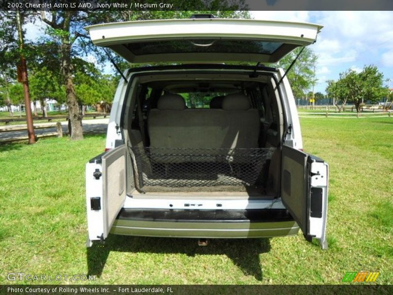 Ivory White / Medium Gray 2002 Chevrolet Astro LS AWD