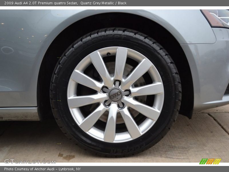 Quartz Grey Metallic / Black 2009 Audi A4 2.0T Premium quattro Sedan