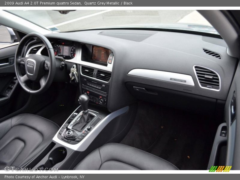 Quartz Grey Metallic / Black 2009 Audi A4 2.0T Premium quattro Sedan