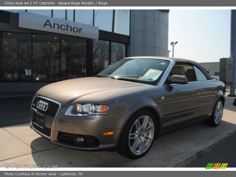 Alpaka Beige Metallic / Beige 2009 Audi A4 2.0T Cabriolet