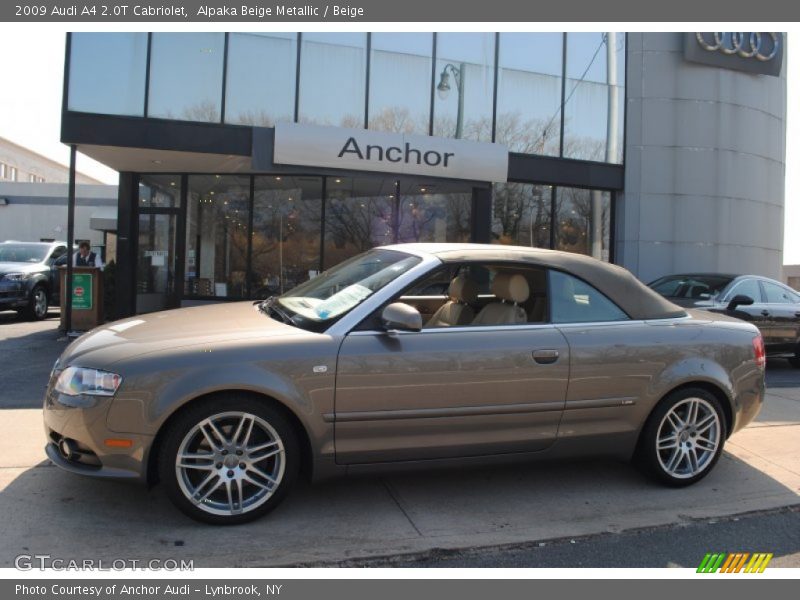 Alpaka Beige Metallic / Beige 2009 Audi A4 2.0T Cabriolet