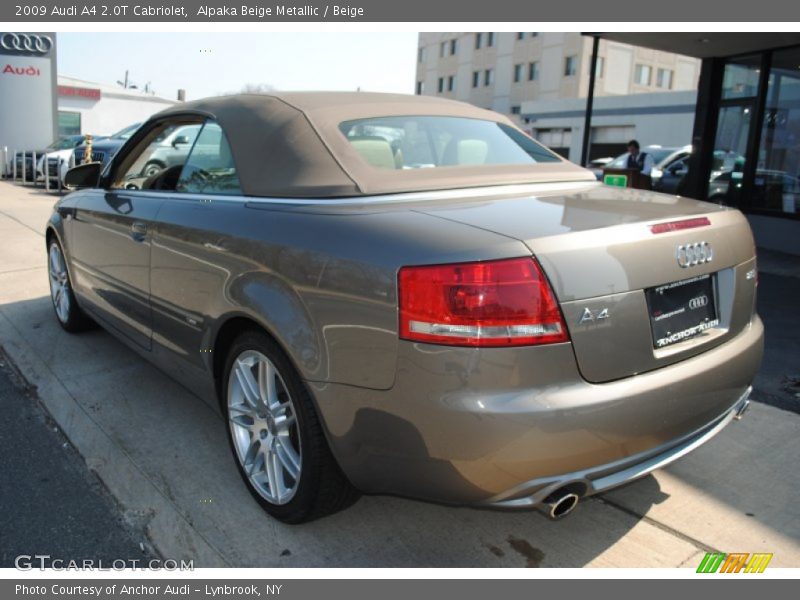 Alpaka Beige Metallic / Beige 2009 Audi A4 2.0T Cabriolet