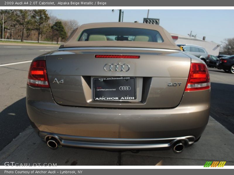 Alpaka Beige Metallic / Beige 2009 Audi A4 2.0T Cabriolet