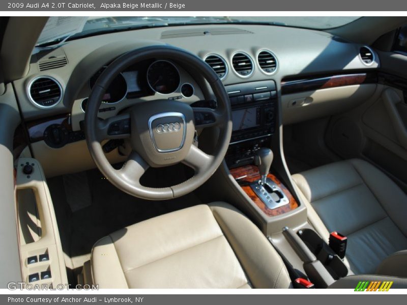 Alpaka Beige Metallic / Beige 2009 Audi A4 2.0T Cabriolet