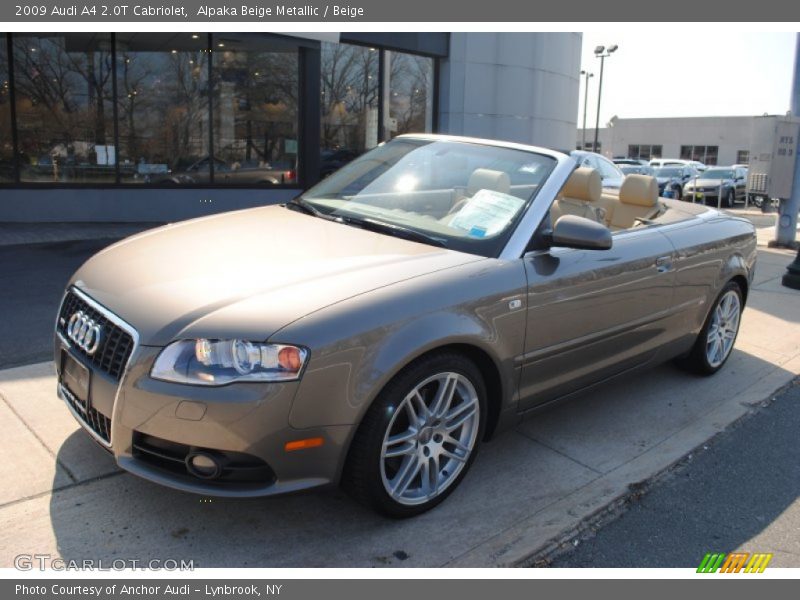Alpaka Beige Metallic / Beige 2009 Audi A4 2.0T Cabriolet