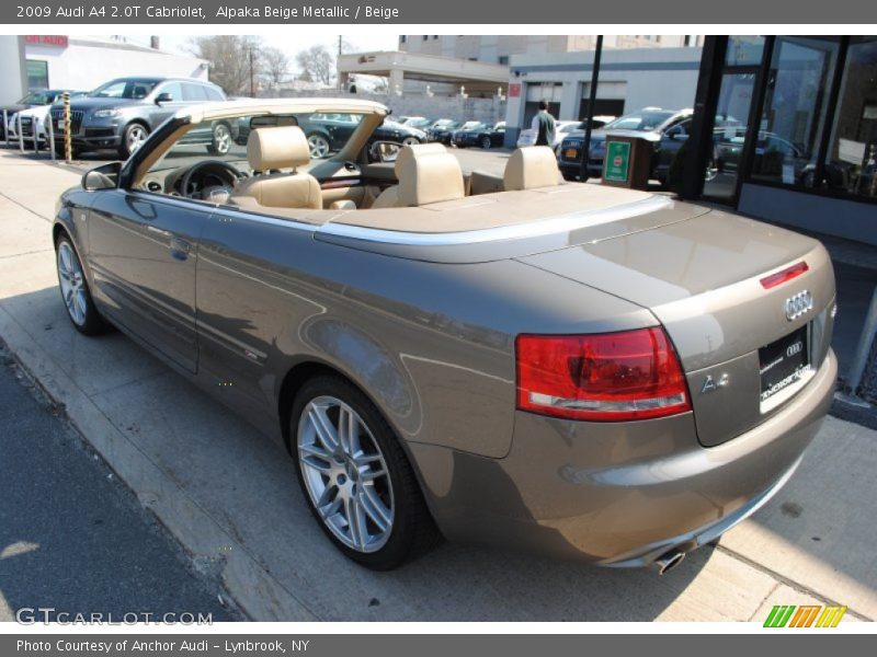 Alpaka Beige Metallic / Beige 2009 Audi A4 2.0T Cabriolet