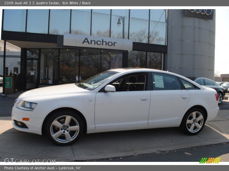 Ibis White / Black 2008 Audi A6 3.2 quattro Sedan