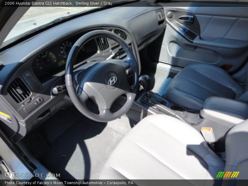 Sterling Silver / Gray 2006 Hyundai Elantra GLS Hatchback