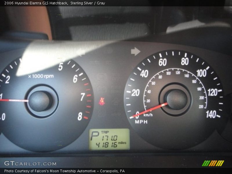 Sterling Silver / Gray 2006 Hyundai Elantra GLS Hatchback