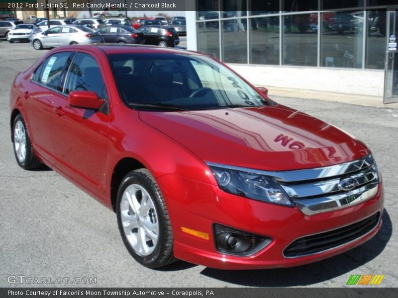 Red Candy Metallic / Charcoal Black 2012 Ford Fusion SE