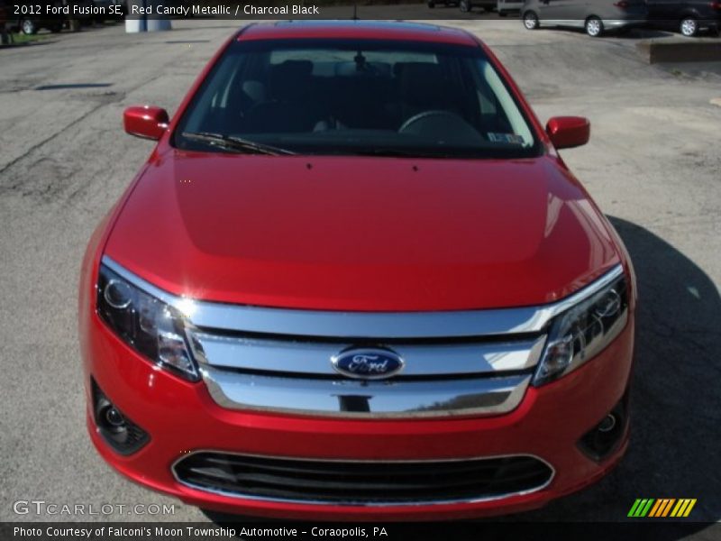 Red Candy Metallic / Charcoal Black 2012 Ford Fusion SE