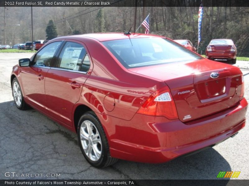 Red Candy Metallic / Charcoal Black 2012 Ford Fusion SE
