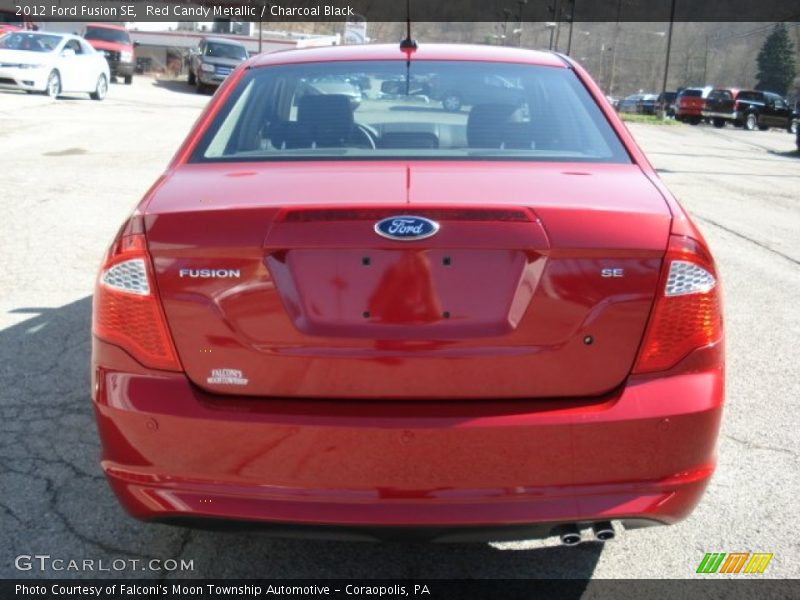 Red Candy Metallic / Charcoal Black 2012 Ford Fusion SE