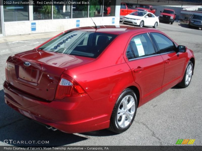 Red Candy Metallic / Charcoal Black 2012 Ford Fusion SE