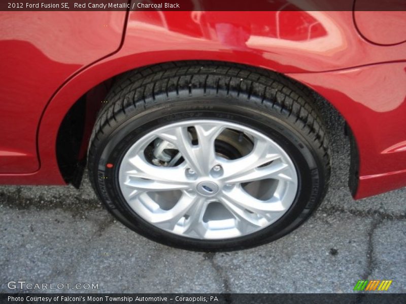 Red Candy Metallic / Charcoal Black 2012 Ford Fusion SE