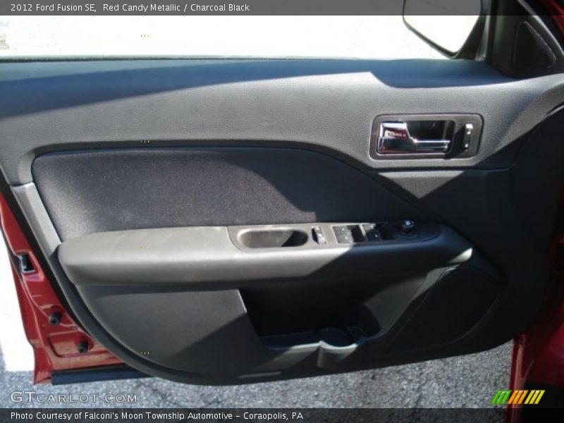 Red Candy Metallic / Charcoal Black 2012 Ford Fusion SE
