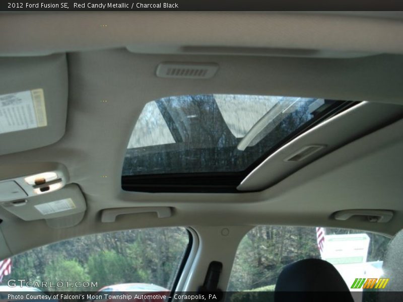 Red Candy Metallic / Charcoal Black 2012 Ford Fusion SE
