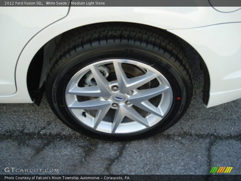 White Suede / Medium Light Stone 2012 Ford Fusion SEL