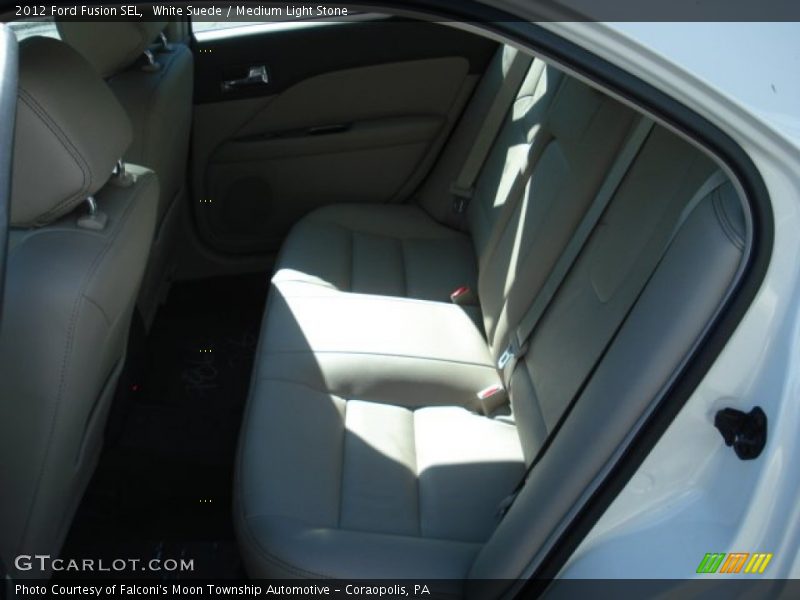 White Suede / Medium Light Stone 2012 Ford Fusion SEL