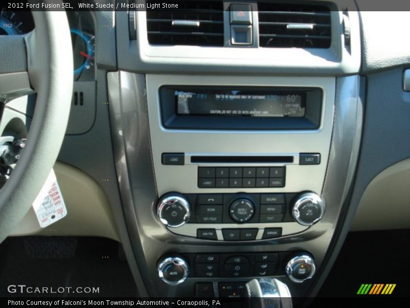White Suede / Medium Light Stone 2012 Ford Fusion SEL