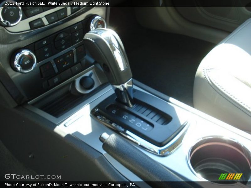 White Suede / Medium Light Stone 2012 Ford Fusion SEL