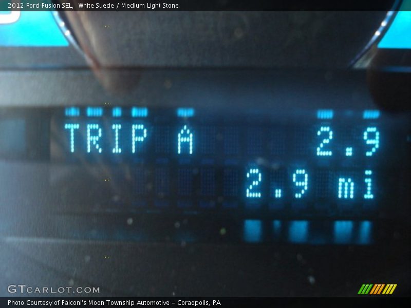 White Suede / Medium Light Stone 2012 Ford Fusion SEL