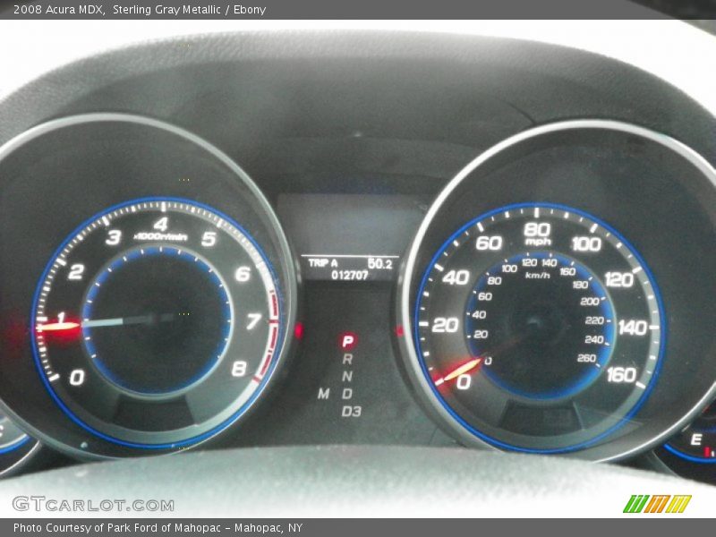 Sterling Gray Metallic / Ebony 2008 Acura MDX