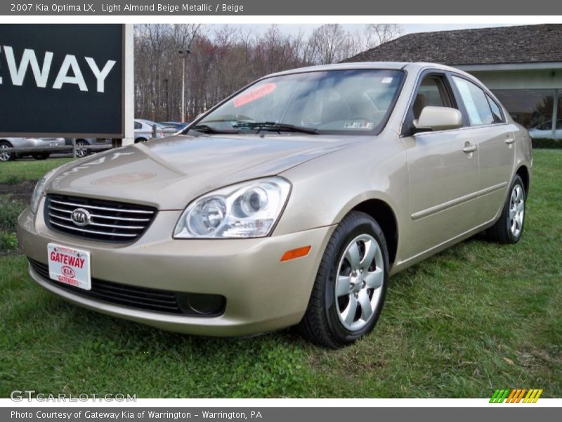 Light Almond Beige Metallic / Beige 2007 Kia Optima LX