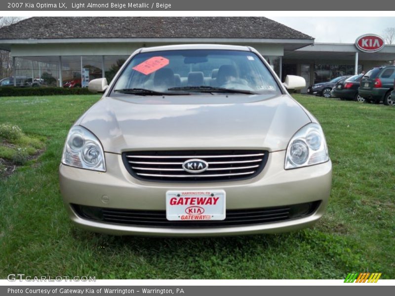Light Almond Beige Metallic / Beige 2007 Kia Optima LX