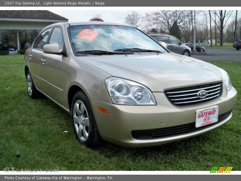 Light Almond Beige Metallic / Beige 2007 Kia Optima LX