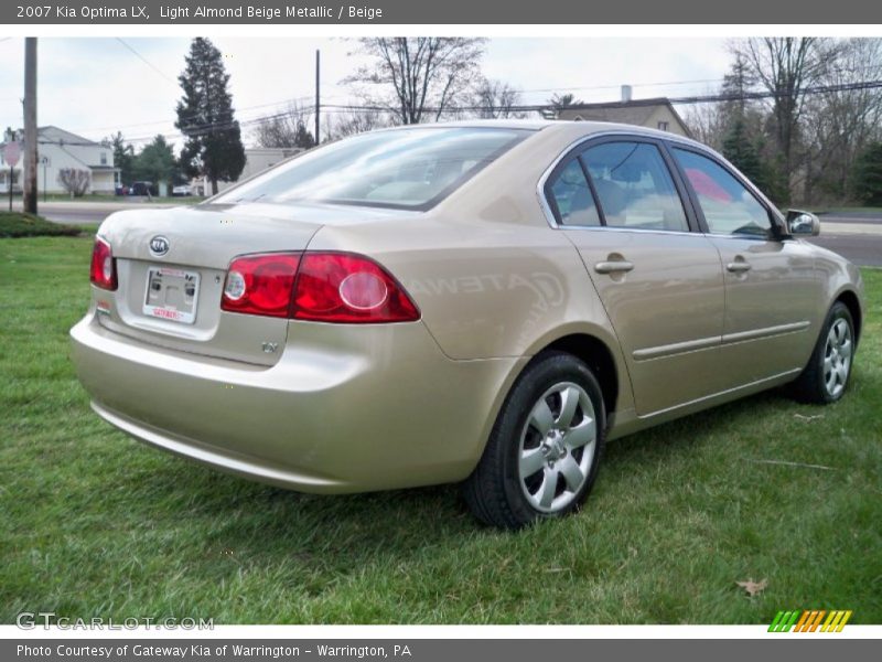 Light Almond Beige Metallic / Beige 2007 Kia Optima LX