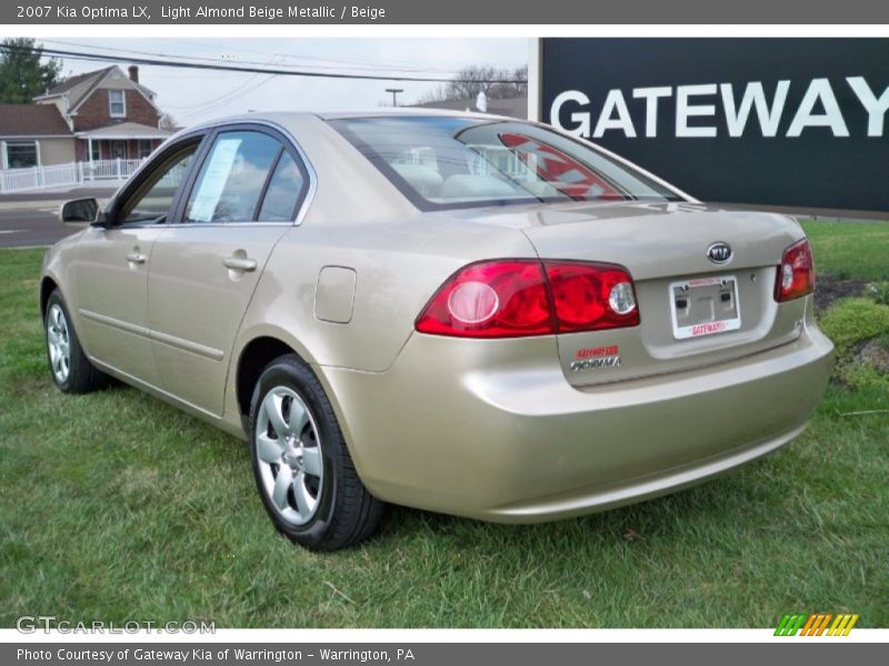 Light Almond Beige Metallic / Beige 2007 Kia Optima LX