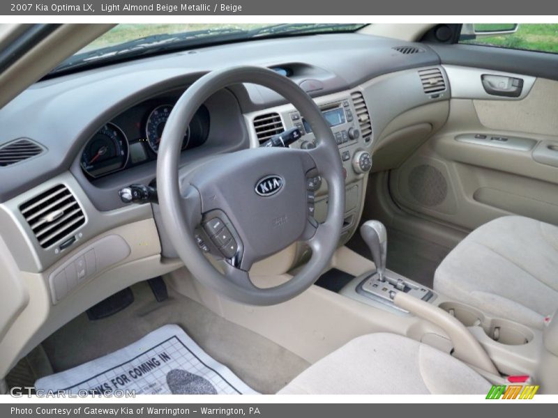 Beige Interior - 2007 Optima LX 