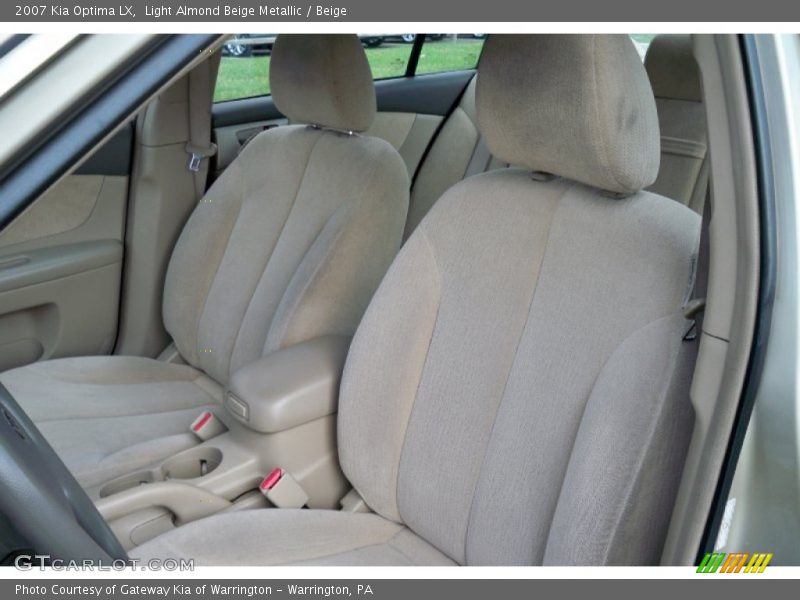 Light Almond Beige Metallic / Beige 2007 Kia Optima LX