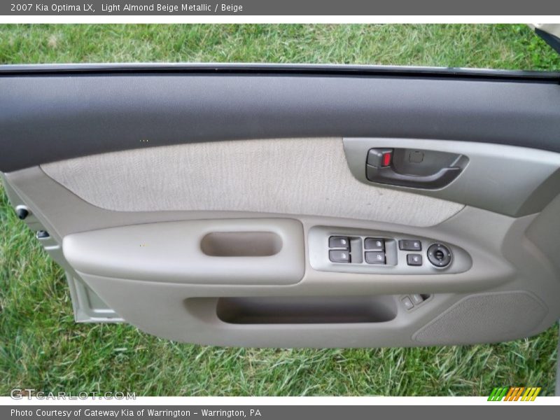 Light Almond Beige Metallic / Beige 2007 Kia Optima LX