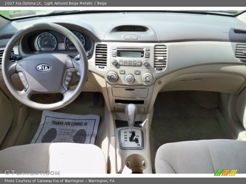 Light Almond Beige Metallic / Beige 2007 Kia Optima LX