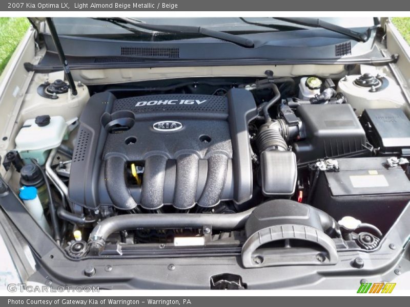  2007 Optima LX Engine - 2.4 Liter DOHC 16-Valve 4 Cylinder