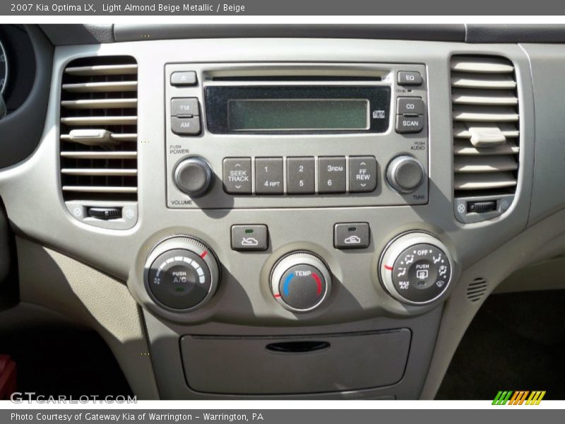 Controls of 2007 Optima LX