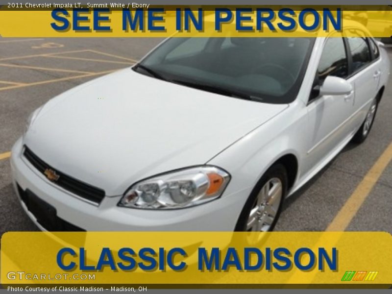 Summit White / Ebony 2011 Chevrolet Impala LT