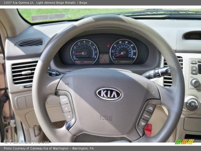 Light Almond Beige Metallic / Beige 2007 Kia Optima LX