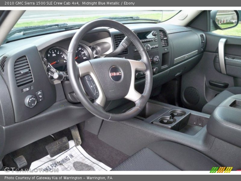 Midnight Blue Metallic / Ebony 2010 GMC Sierra 1500 SLE Crew Cab 4x4