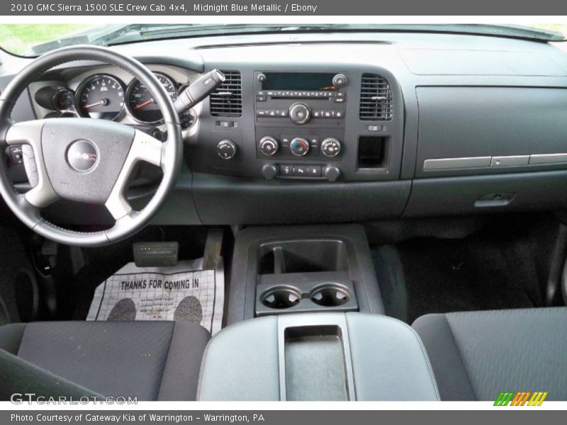 Midnight Blue Metallic / Ebony 2010 GMC Sierra 1500 SLE Crew Cab 4x4