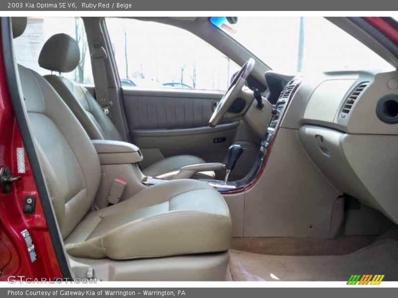 Ruby Red / Beige 2003 Kia Optima SE V6