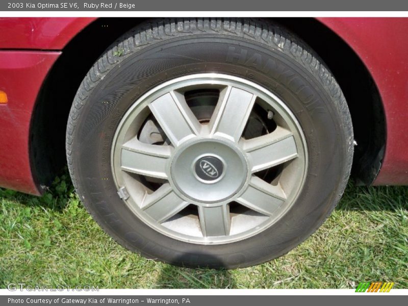 Ruby Red / Beige 2003 Kia Optima SE V6