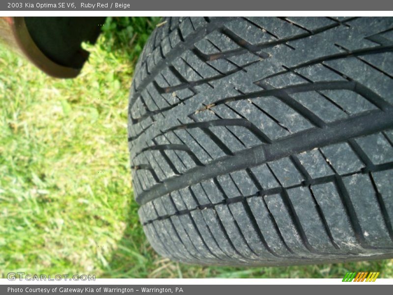 Ruby Red / Beige 2003 Kia Optima SE V6