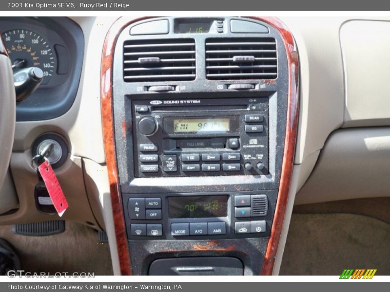 Ruby Red / Beige 2003 Kia Optima SE V6